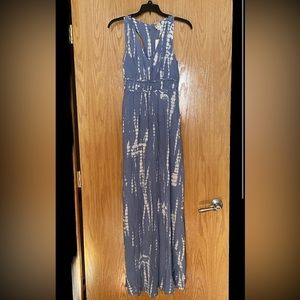 Japna Blue Tie Dye Maxi Dress Size XS NWT